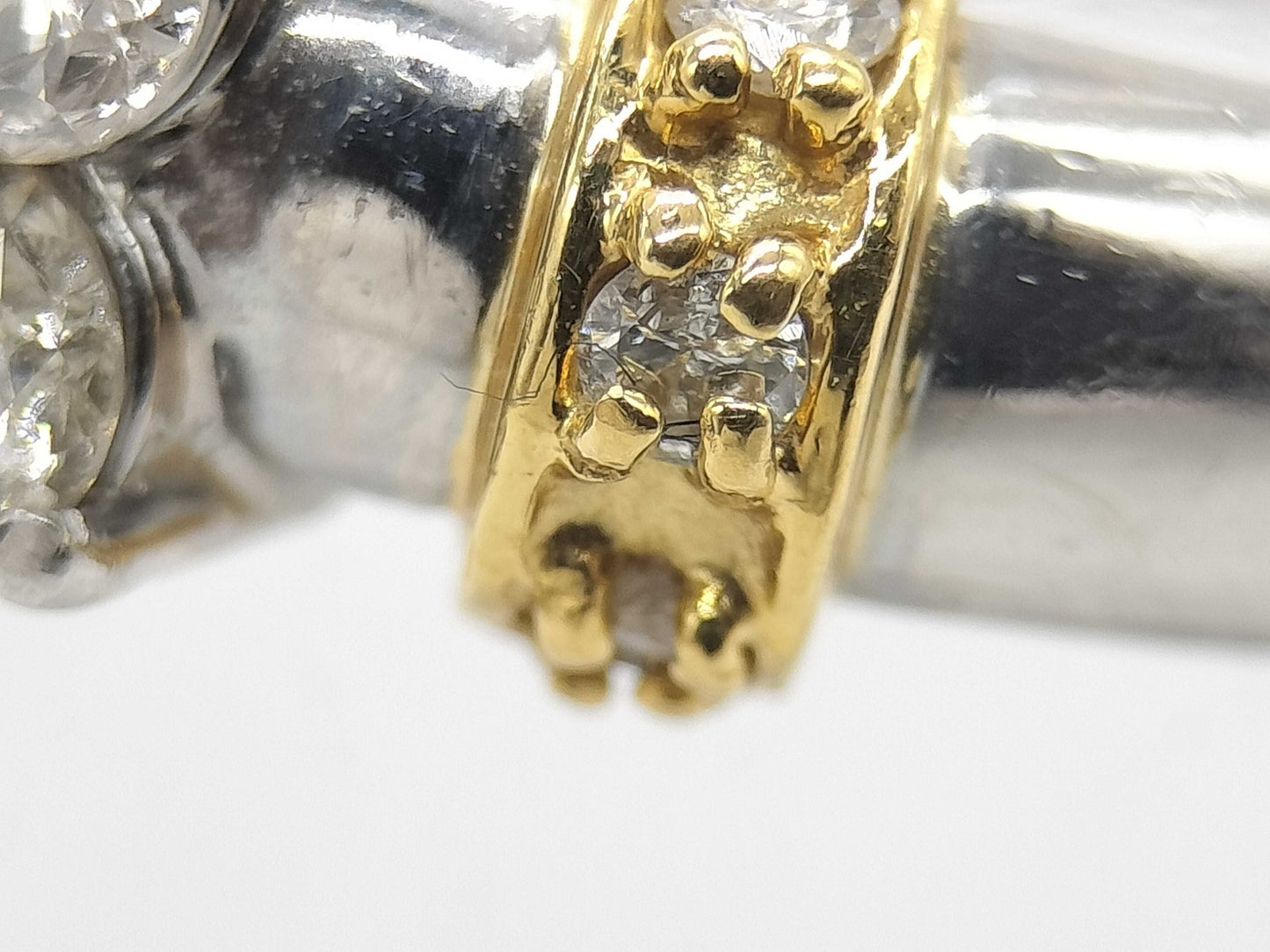 D0.59ct Pt900/K18 4.6g Ring 