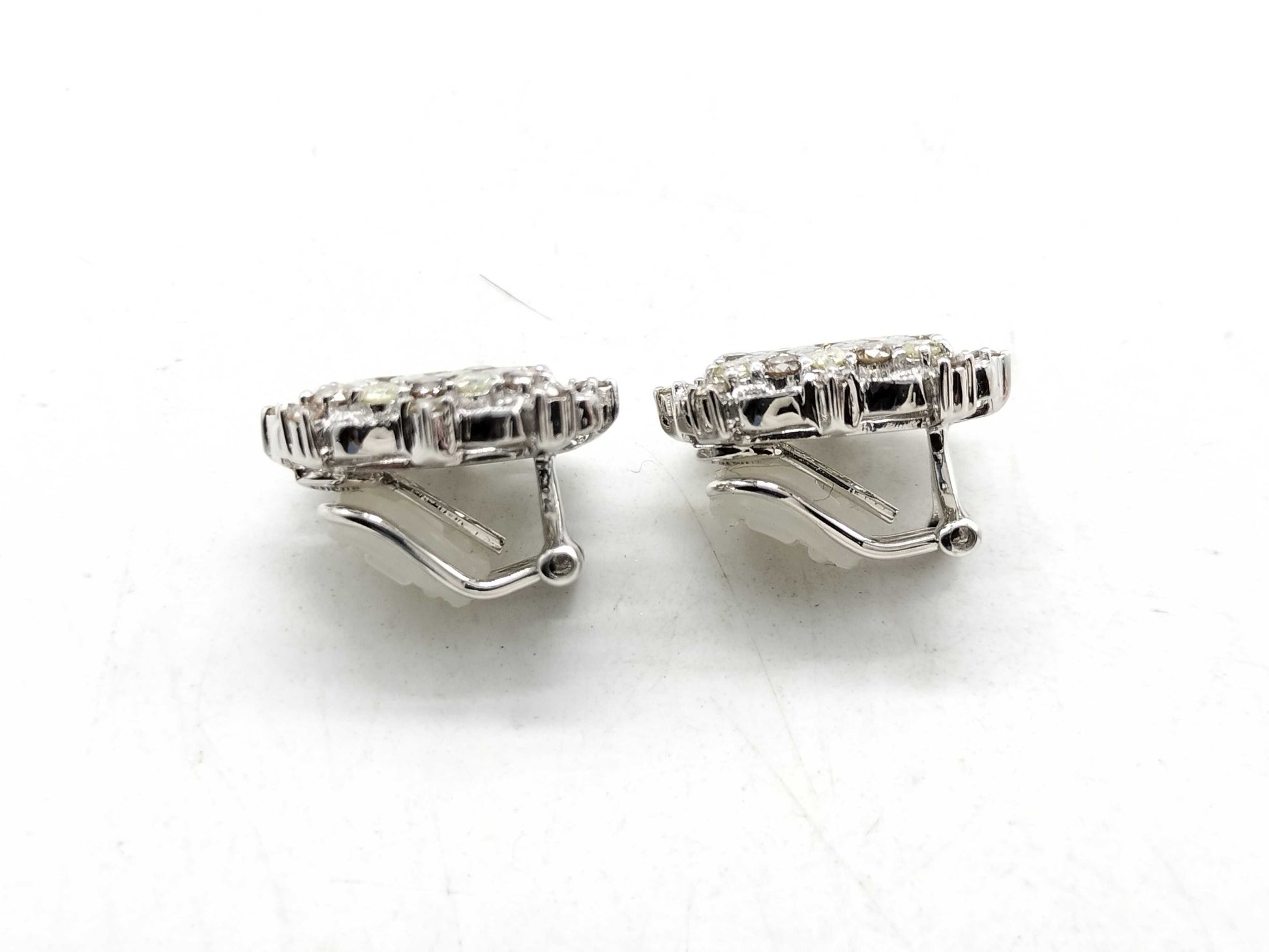 D1.15/1.15ct K18WG 8.5g Earrings 