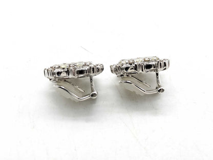 D1.15/1.15ct K18WG 8.5g Earrings 