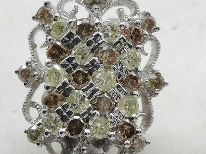 D1.15/1.15ct K18WG 8.5g Earrings 
