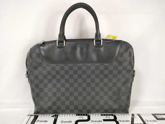 LOUIS VUITTON Damier N41589 Porte-documentaire Damier Cobalt Business Bag