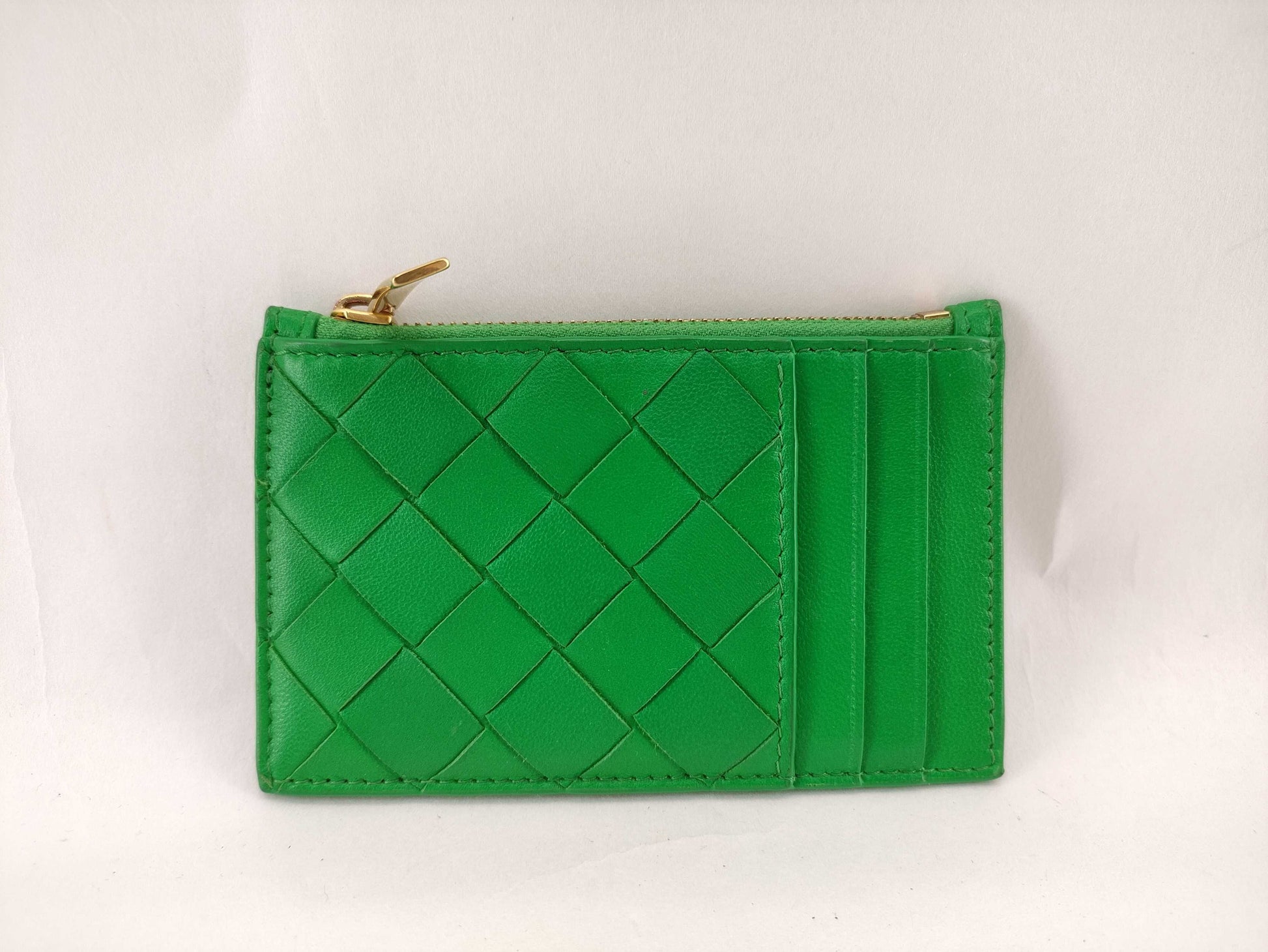 BOTTEGA VENETA Intrecciato Bottega Paraquito Card Case, Pass Case, Business Card Case