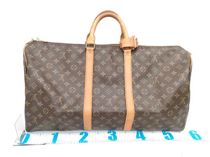 LOUIS VUITTON Monogram Keepall 55 Boston Bag