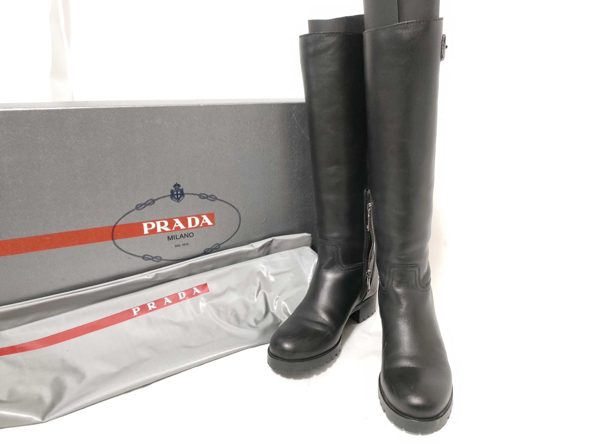 PRADA PRADA SPORT Embossed Logo Long Boots Other Shoes