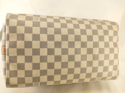LOUIS VUITTON Damier Speedy 30 Damier Handbag Azur Handbag