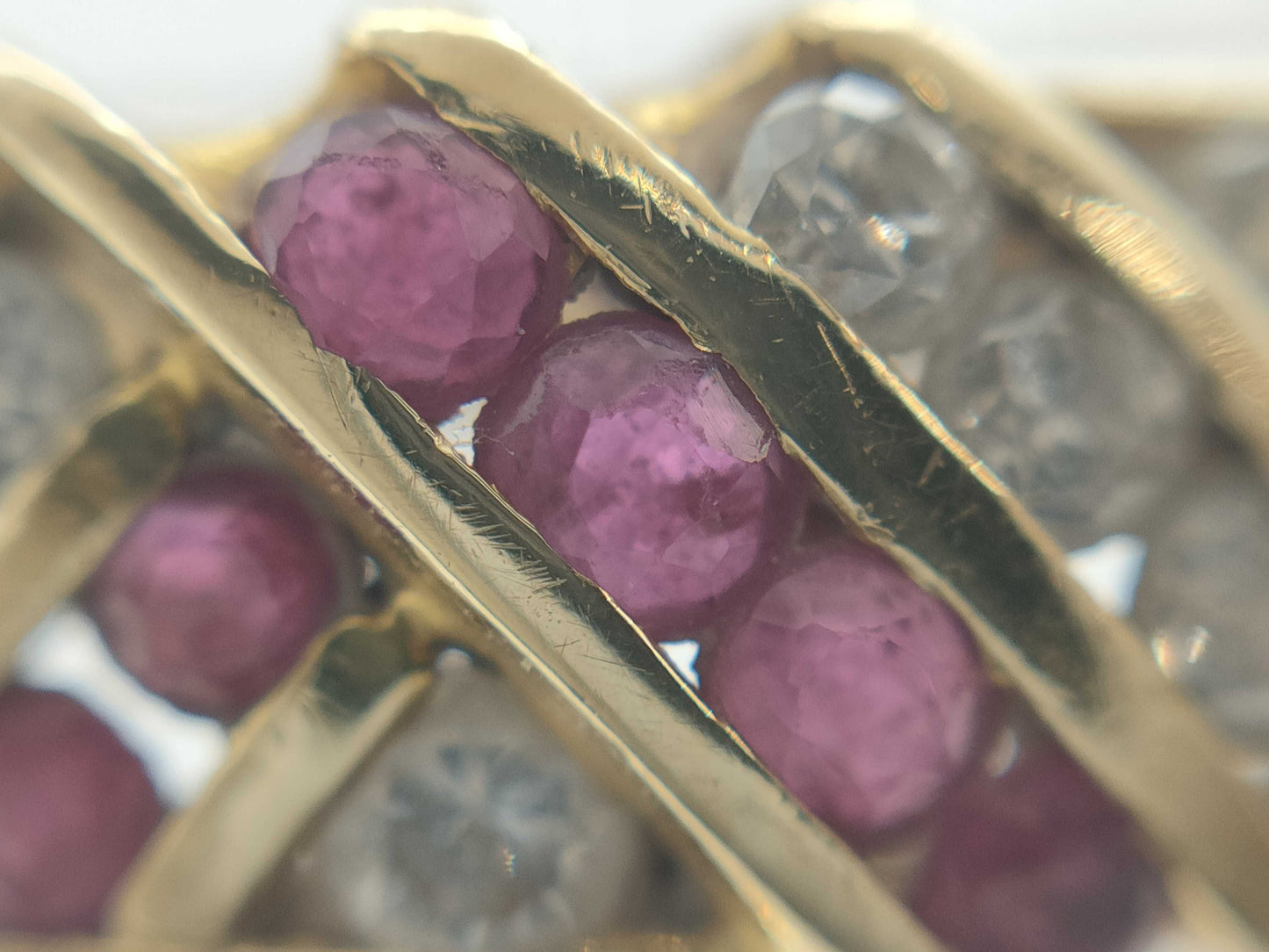 Ruby and Diamond 750 3.4g Ring 