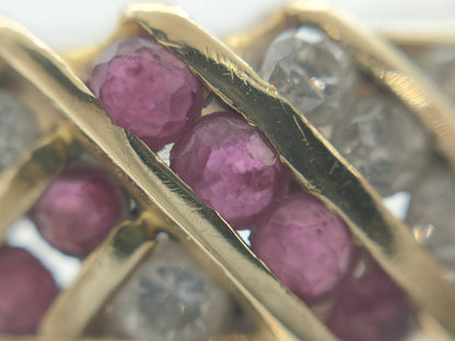 Ruby and Diamond 750 3.4g Ring 