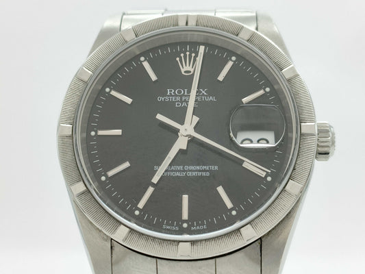 ROLEX 15210 K924334 Black Dial Boys' Watch