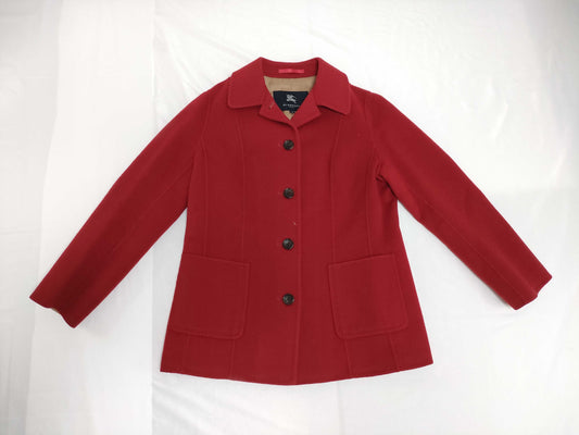 BURBERRY London Wool/Cashmere Coat Red Coat