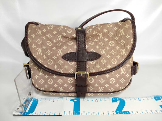 LOUIS VUITTON Monogram Minilan Saumur Idylle Bordeaux Shoulder Bag