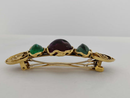 Yves Saint Laurent Stone Barrette Hair Accessory