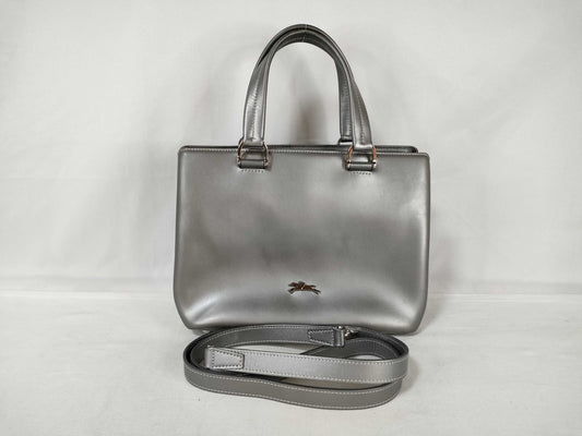 LONG CHAMP Leather 2-Way Handbag
