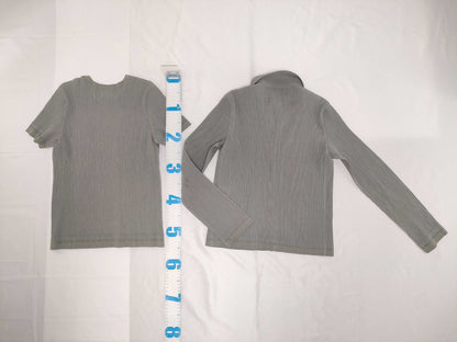 ISSEY MIYAKE Pleats Please Jacket/Innerwear Set, Size M, Women's, Other Apparel