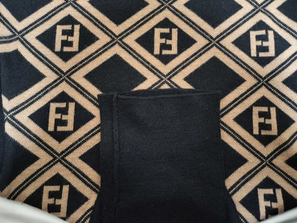FENDI logo knit Zucca top size 40 top