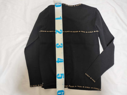 FENDI Knit Top Cardigan Logo Top
