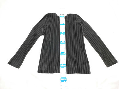 ISSEY MIYAKE Pleats Please Cardigan Black Cardigan