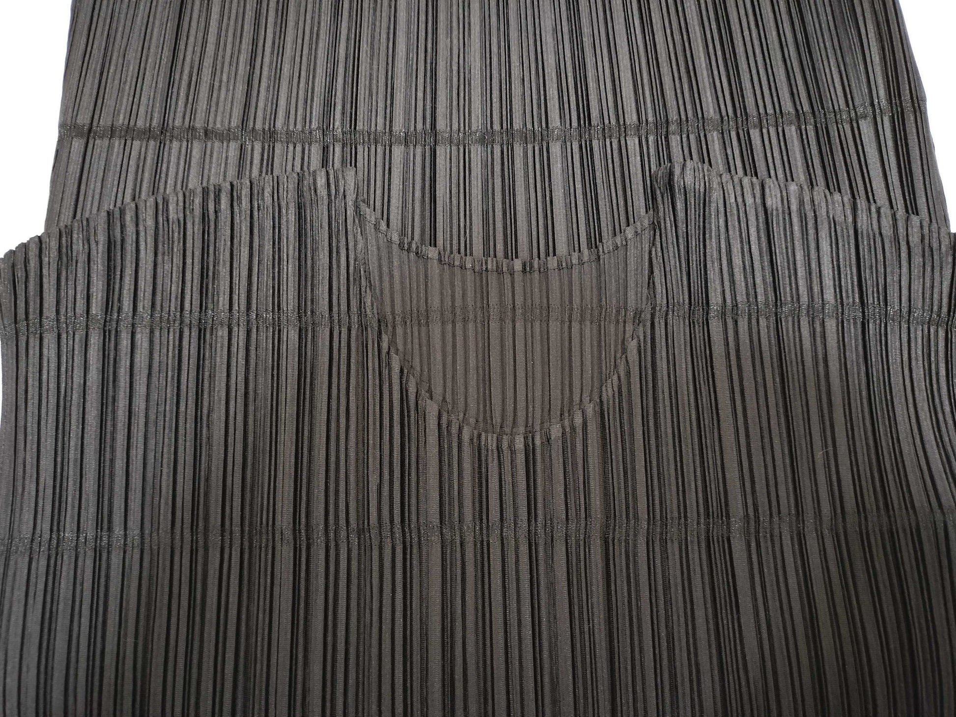 ISSEY MIYAKE Pleats Please Sleeveless Black Top