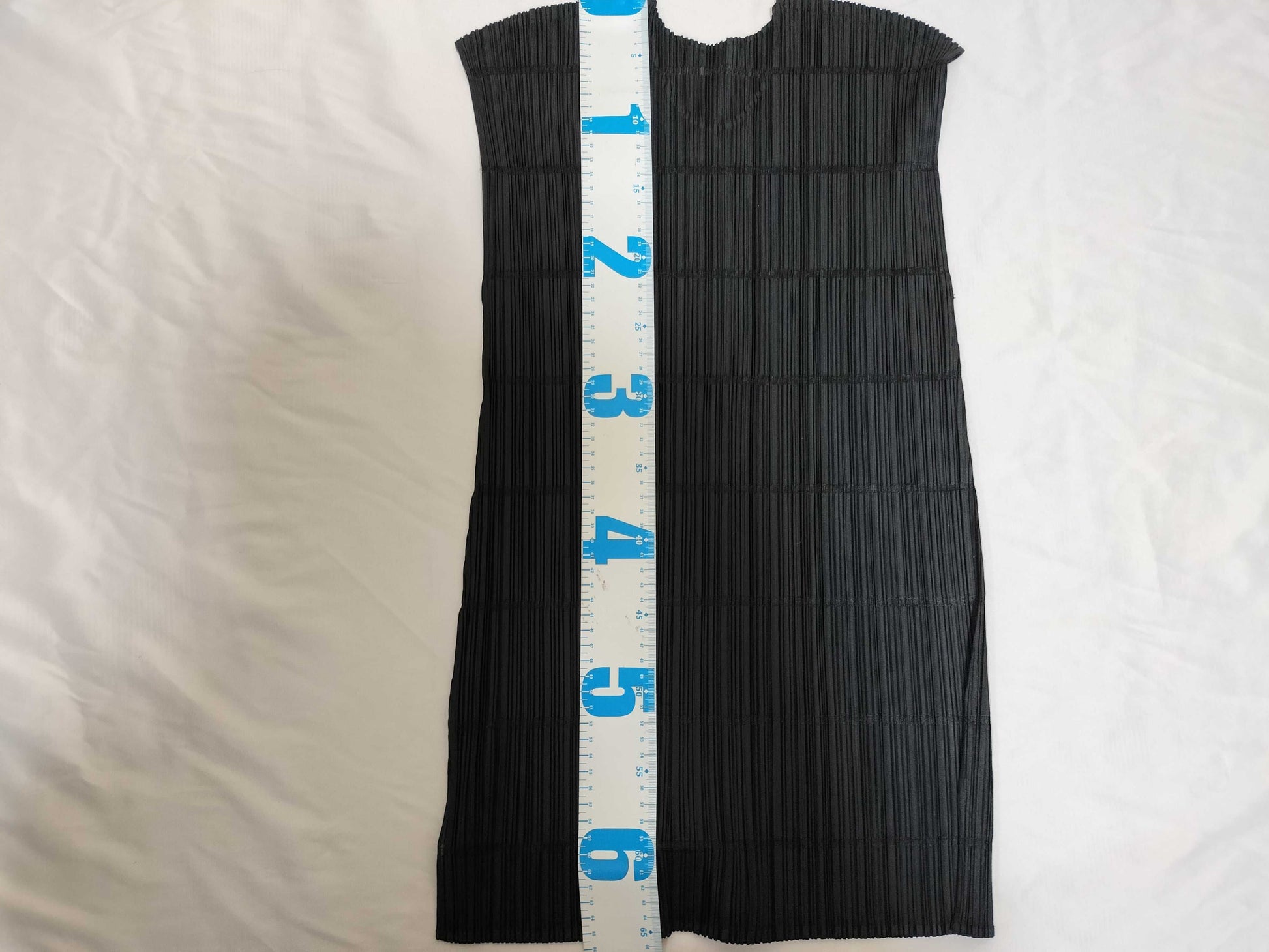 ISSEY MIYAKE Pleats Please Sleeveless Black Top