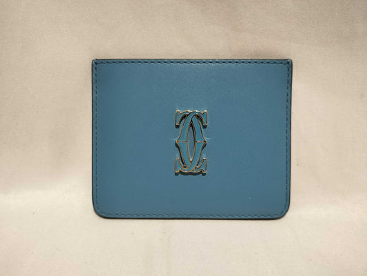 Cartier Pass Case Blue Card Case, Pass Case, Business Card Case