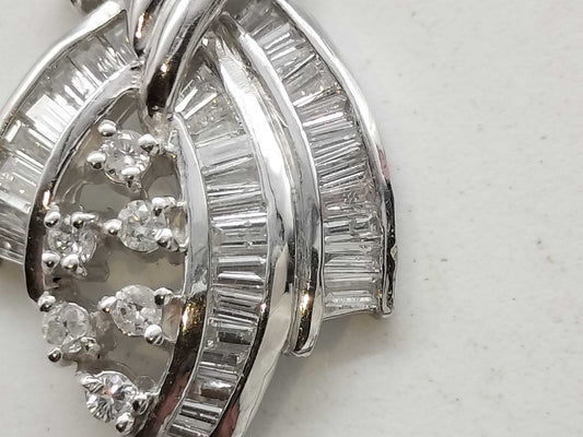 D0.55ct PT900 2.7g Pendant Top 