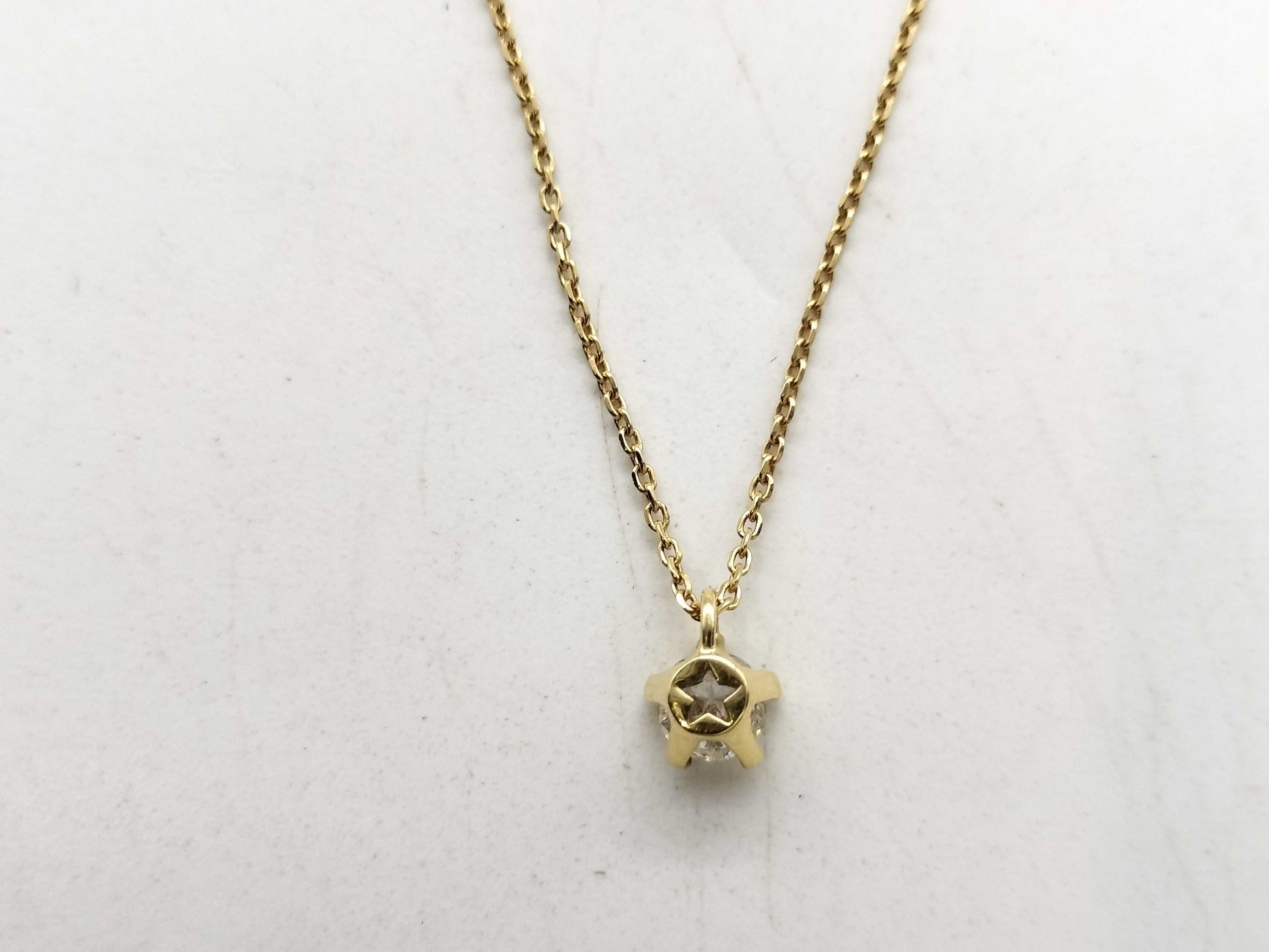 D0.221ct K18 1.7g Necklace 