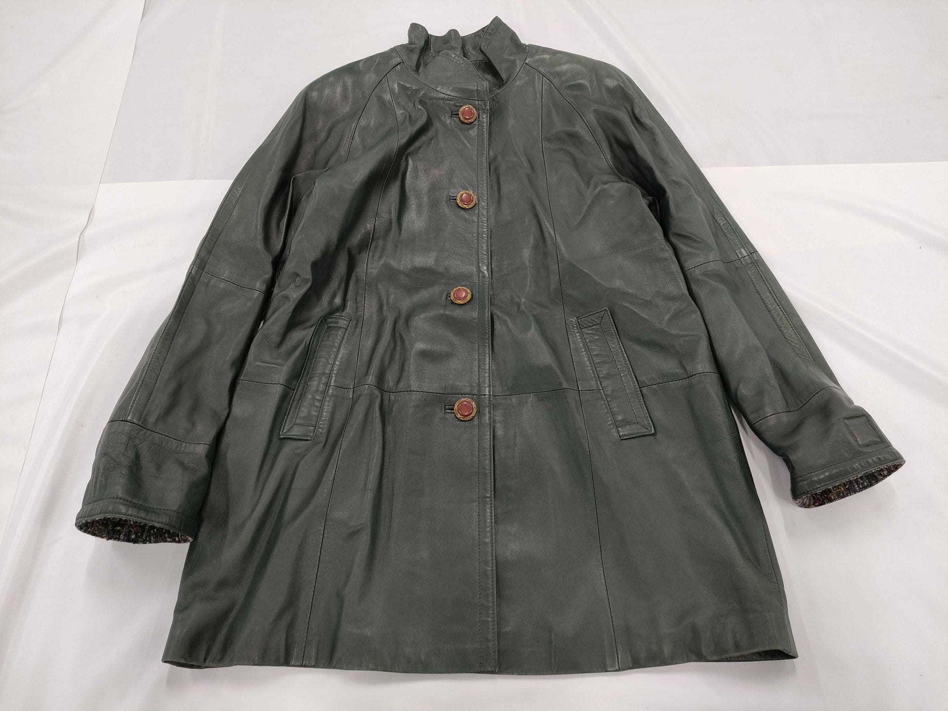 Pierre Balmain Leather Coat Coat