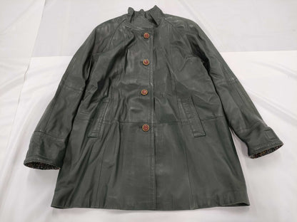 Pierre Balmain Leather Coat Coat