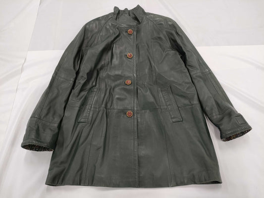 Pierre Balmain Leather Coat Coat