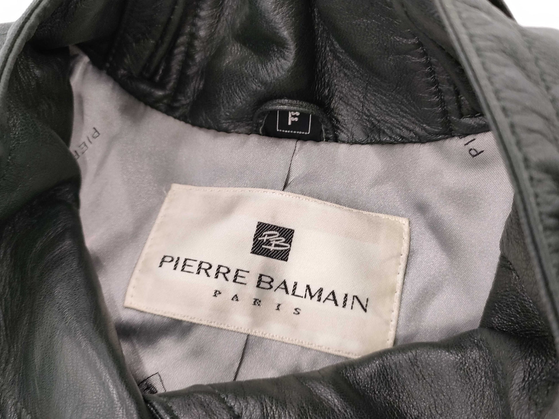 Pierre Balmain Leather Coat Coat