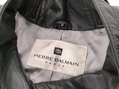 Pierre Balmain Leather Coat Coat