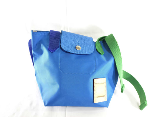 LONG CHAMP Pliage/Mini Hand/Blue Tote Bag