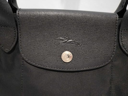 LONG CHAMP Pliage/2WAY/Black/Includes 2 Spare Straps Shoulder Bag