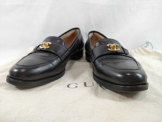 CHANEL Coco Turn Lock Loafers