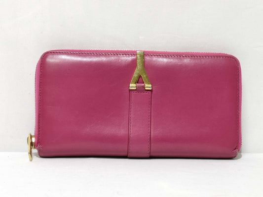 SAINT LAURENT Y-line round zipper long wallet