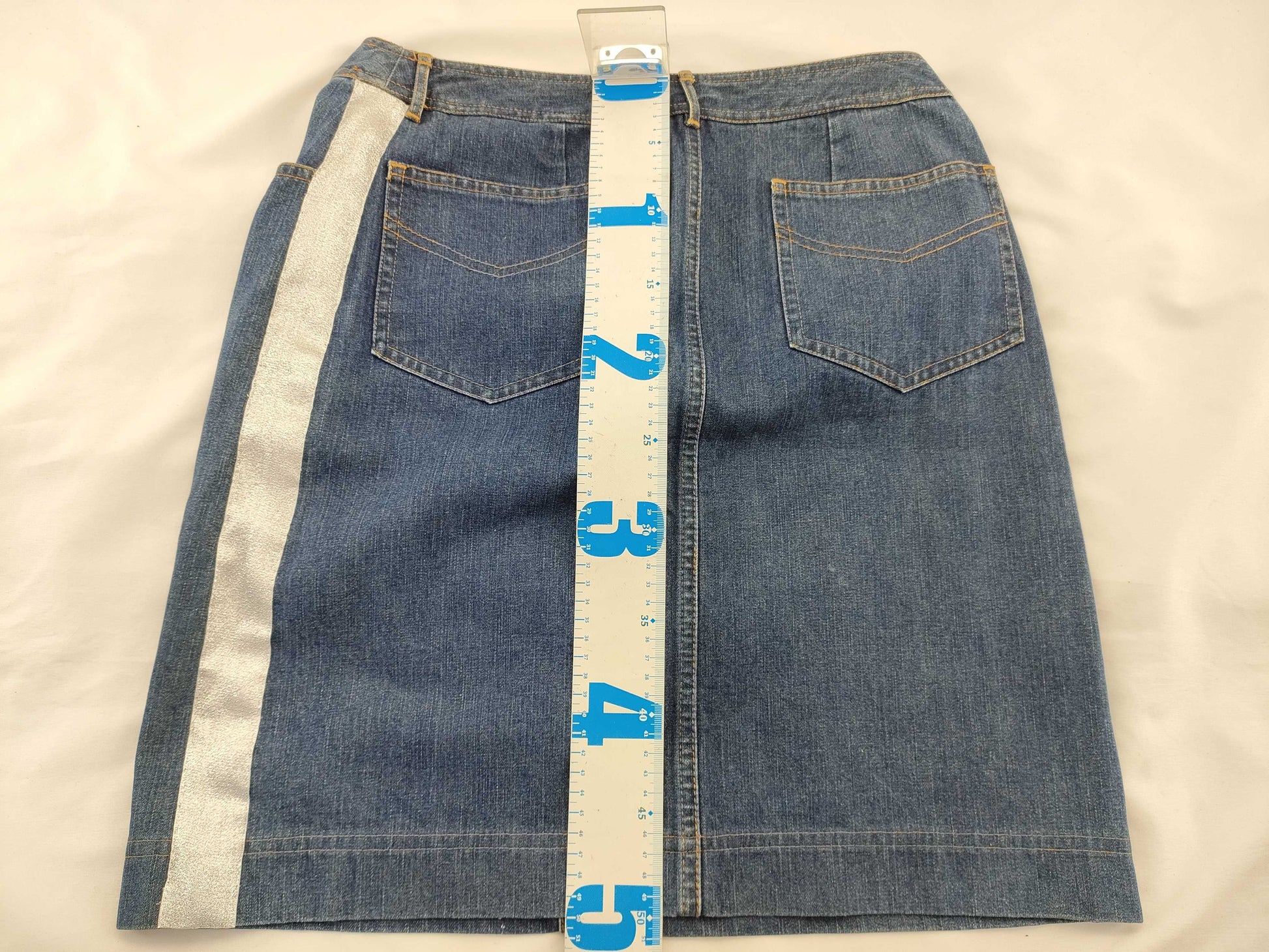 CHANEL denim skirt skirt