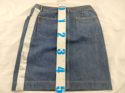 CHANEL denim skirt skirt
