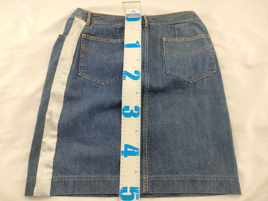 CHANEL denim skirt skirt