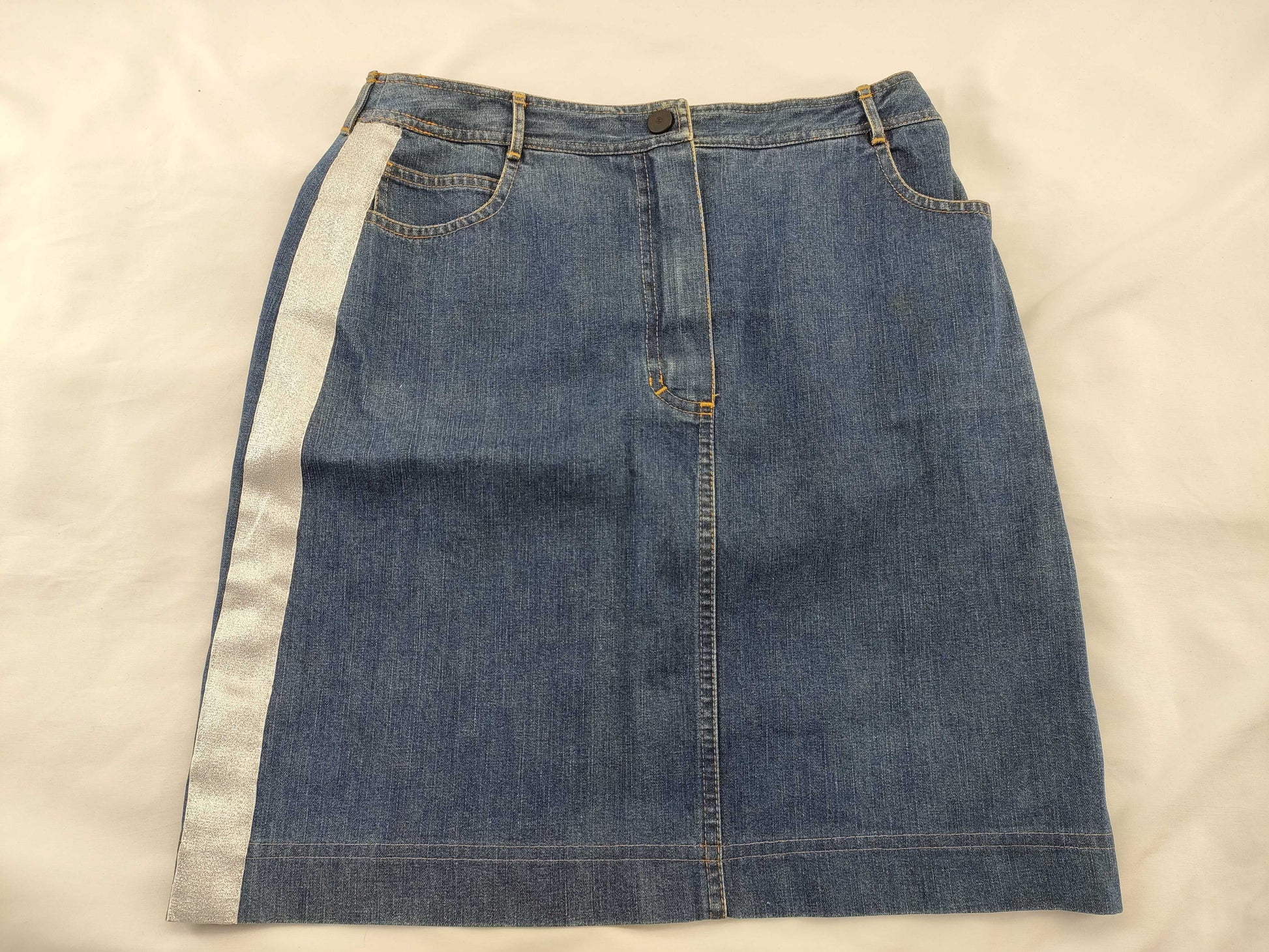CHANEL denim skirt skirt