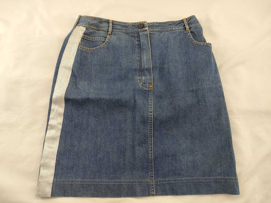 CHANEL denim skirt skirt