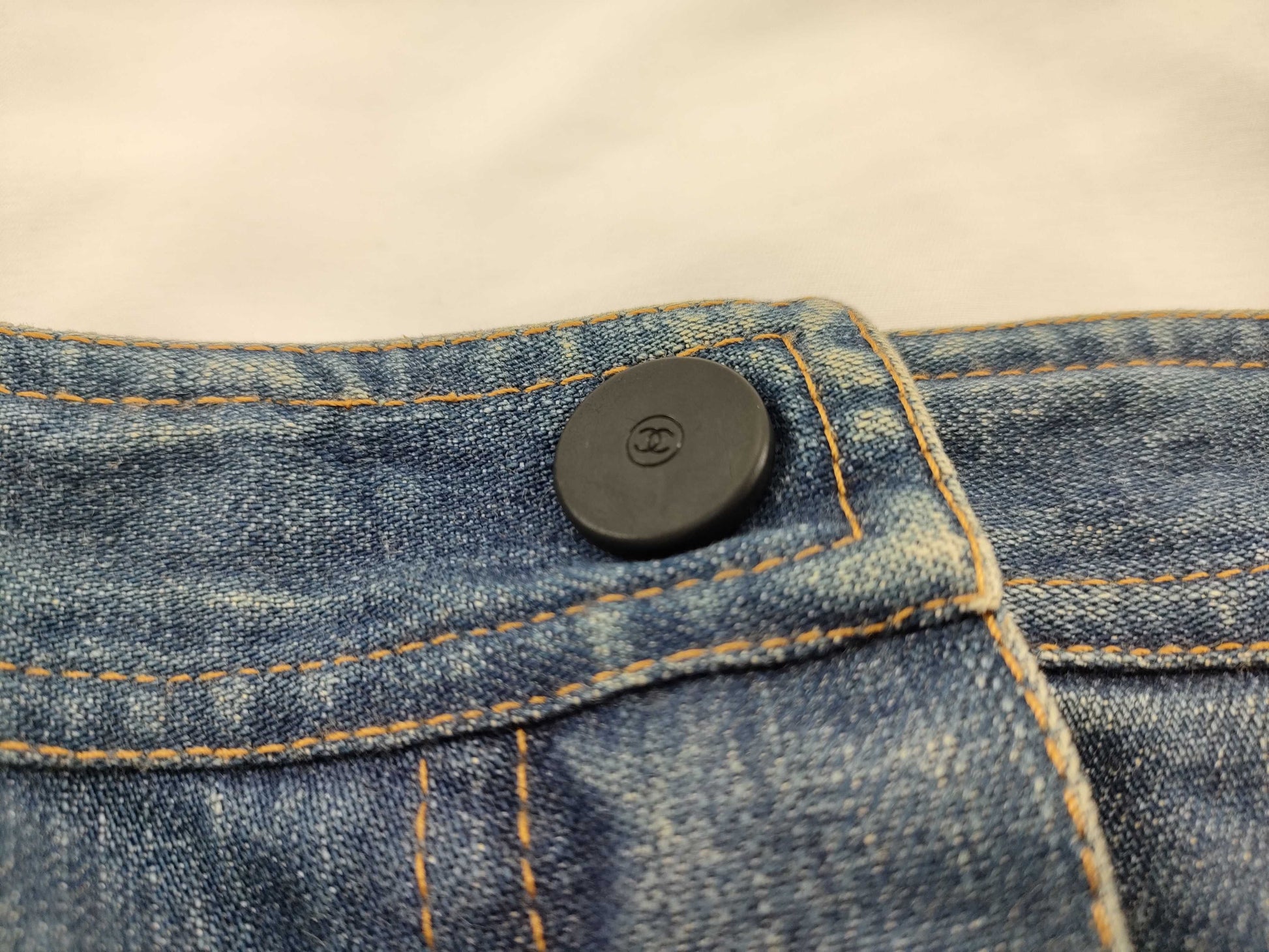 CHANEL denim skirt skirt