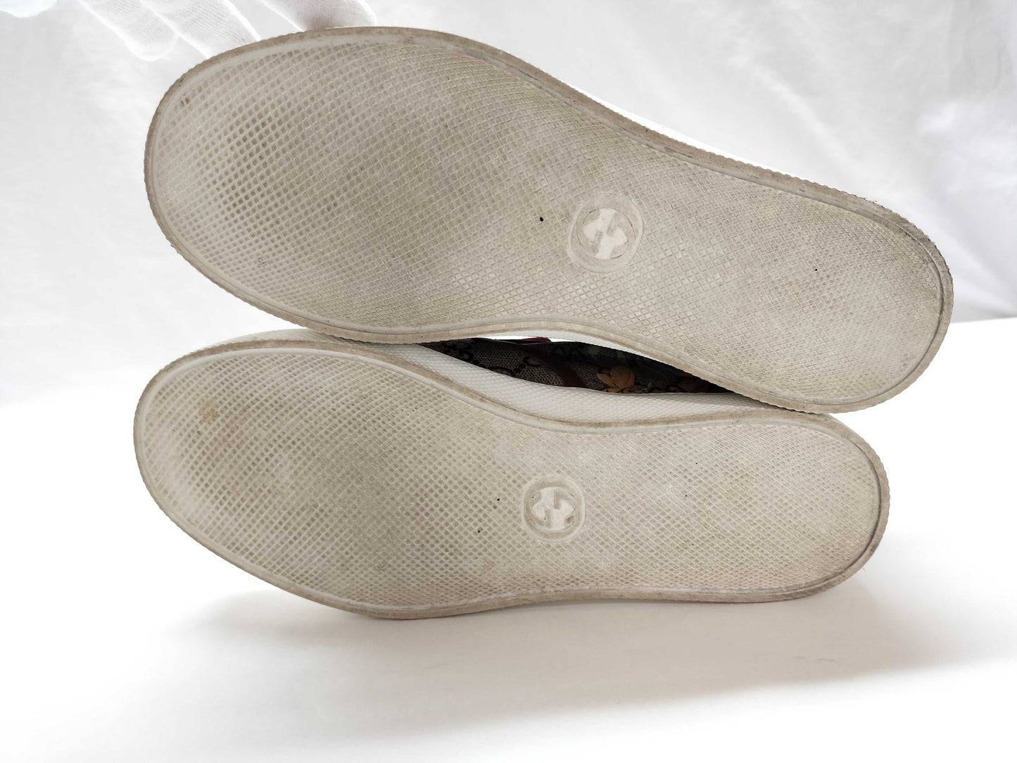 GUCCI 427077 GG x Bird x Plant Design Slip-On Loafers