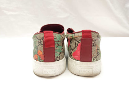 GUCCI 427077 GG x Bird x Plant Design Slip-On Loafers
