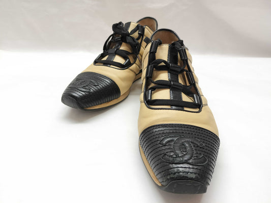 CHANEL Coco Two-Tone Sneakers
