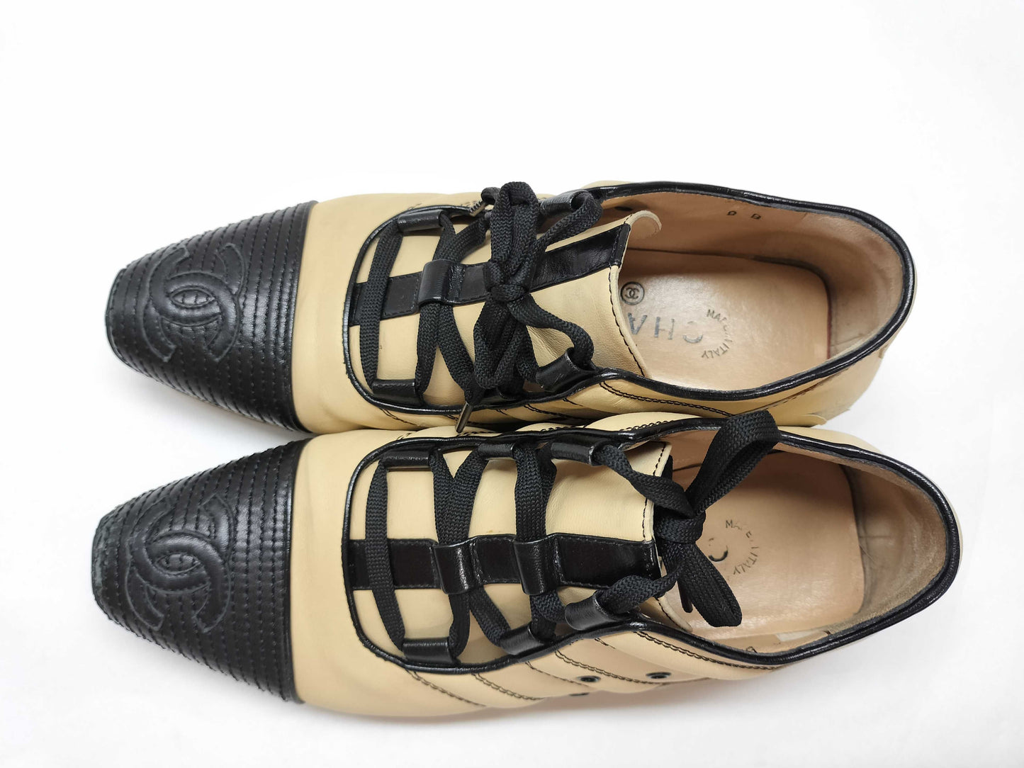 CHANEL Coco Two-Tone Sneakers