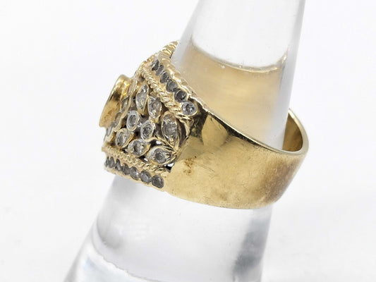 R0.44ct D1.00ct K18 7.9g Ring 