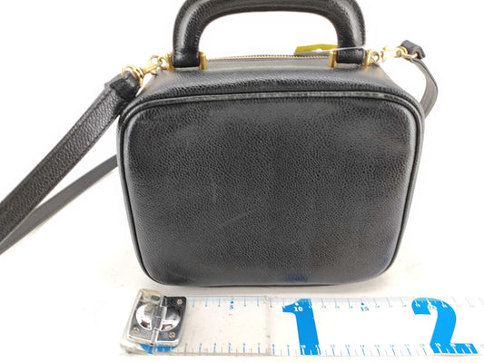 CHANEL Caviar Skin Vanity Bag 2-Way G Card with Seal