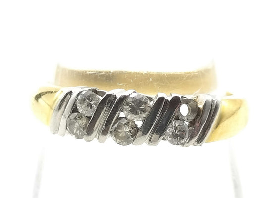 Diamond K18/Pt900 3.0g Ring 