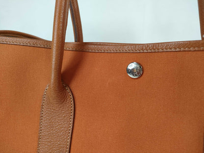 HERMES Garden Party Toile x Negonta/Orange/Size 36/□I Stamped Tote Bag