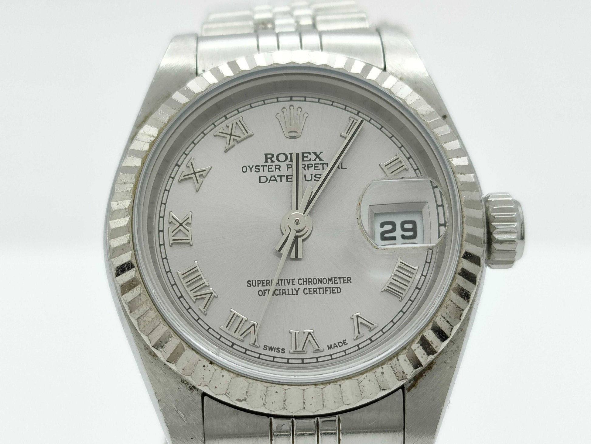 ROLEX 79174 D057124 Silver Dial Women's Watch