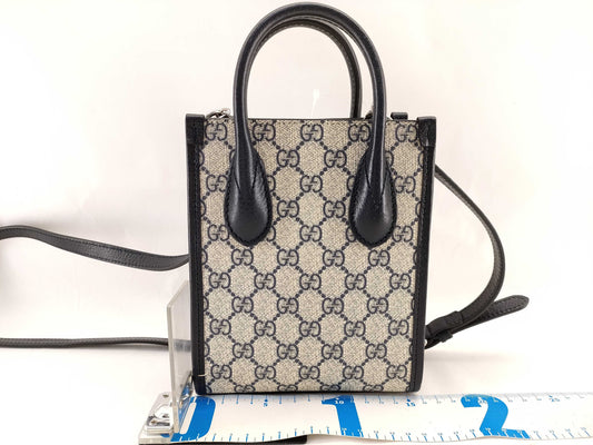 GUCCI GG Supreme Interlocking 2-Way Handbag
